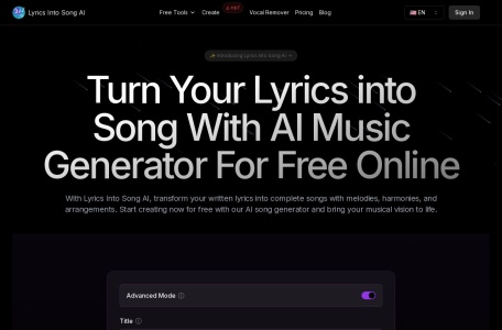 Lyrics Into Song AI