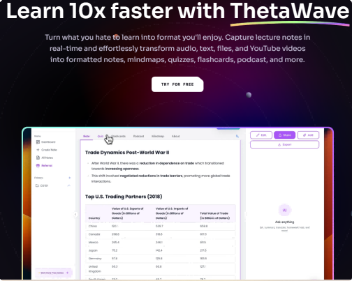 The Tawave AI – An AI note-taking tool that captures classroom content in real time and converts it into structured notes