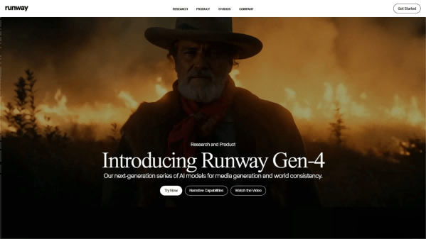 Runway Gen-4 – Runway has launched its latest AI video generation model.