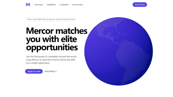 Mercor – An AI-powered recruitment and job-seeking platform that provides global talent matching
