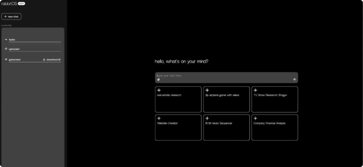rabbitOS intern – An AI-native operating system launched by Rabbit
