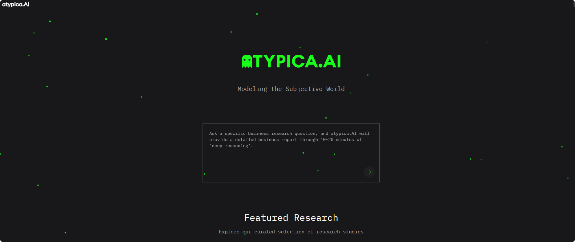 atypica.AI – An AI-powered commercial research agent that automatically clarifies research intentions and generates research reports.