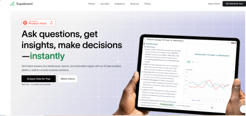 Supaboard – An AI Business Data Analysis Platform that Generates Charts through Natural Language Questions