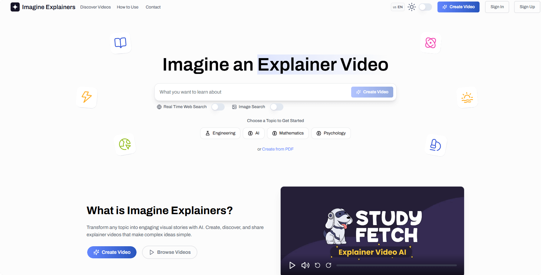 Imagine Explainers – An AI video generation tool for quickly creating high-quality animated videos.