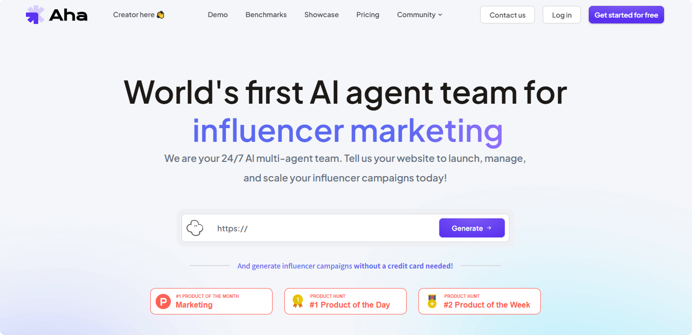 Aha!: The Future of Influencer Marketing Powered by AI Teams