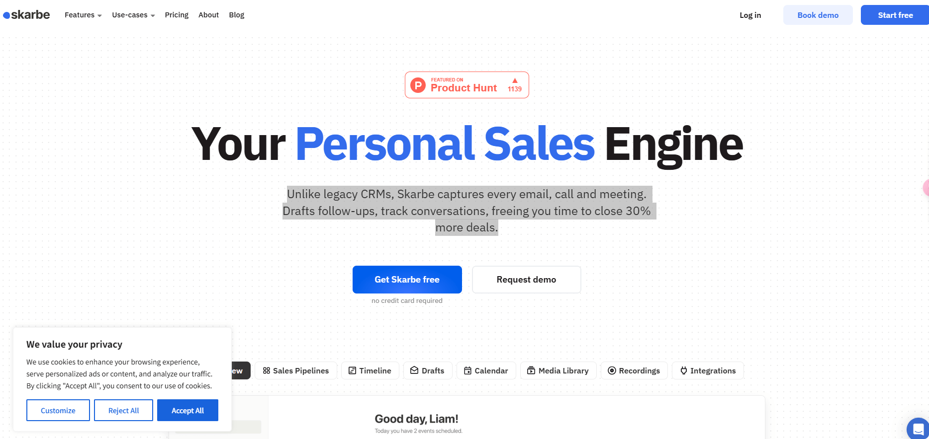 The Secret Weapon to Double the Efficiency of Your Sales Team: Skarbe, an AI Sales Assistant That Eliminates the Need for a CRM