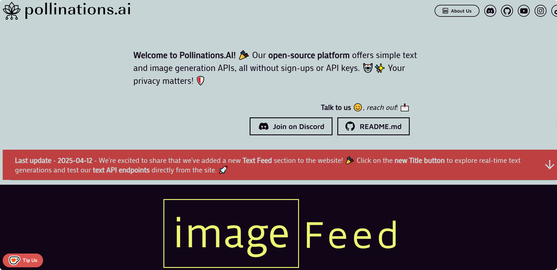 Pollinations.AI – An open-source AI content generation platform offering free text and image generation APIs.