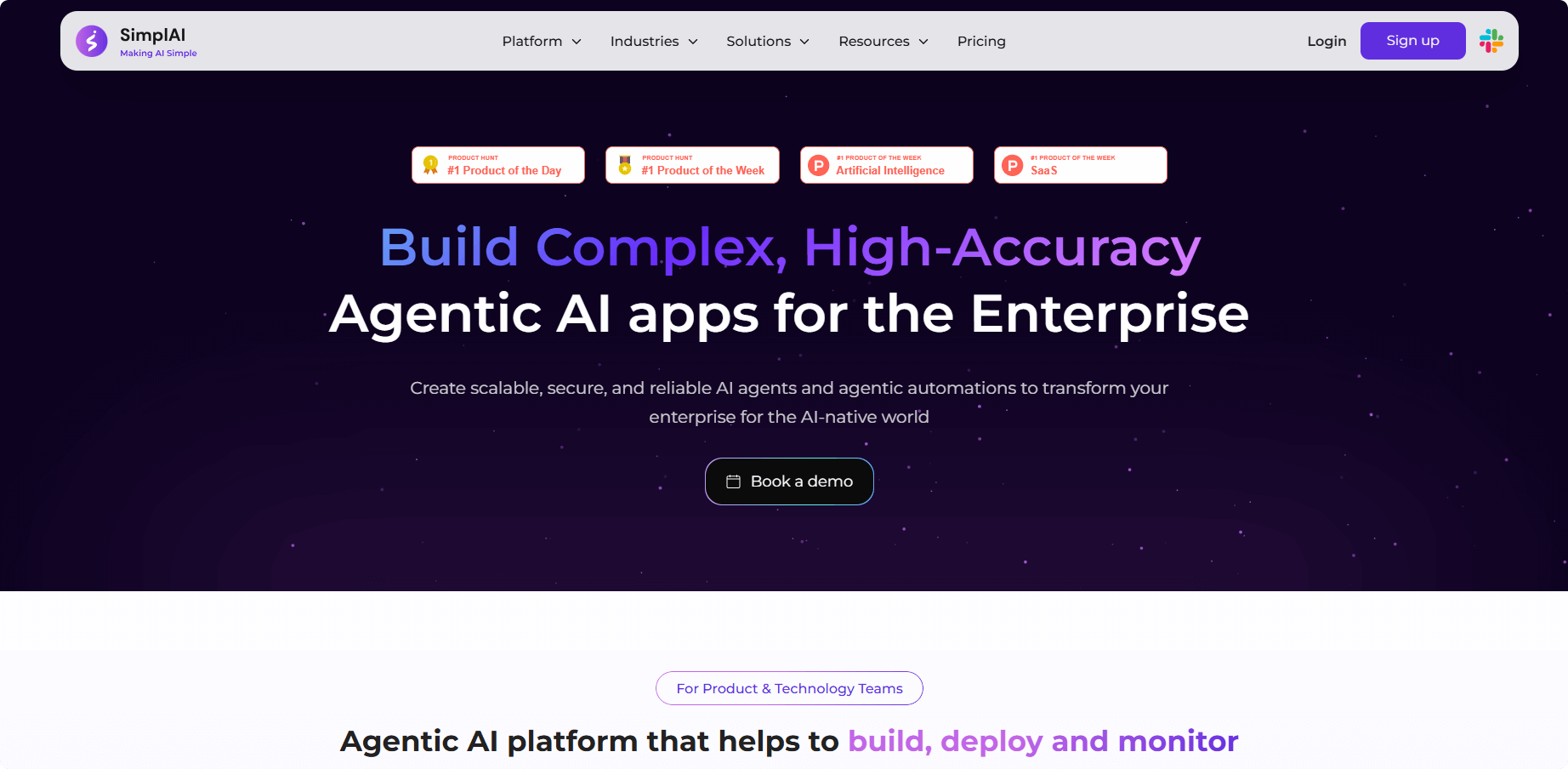 SimplAI: Empowering Enterprises with Agentic AI for Scalable Automation