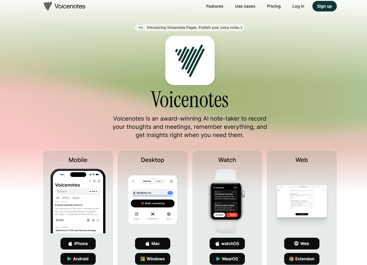 Unlocking a New Era of Voice Note-Taking: Voicenotes, the AI-Powered Revolution