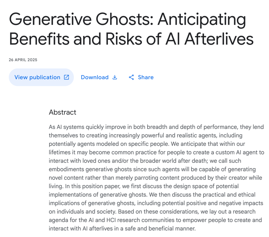 Generating Ghosts: AI’s Exploration of Digital Immortality