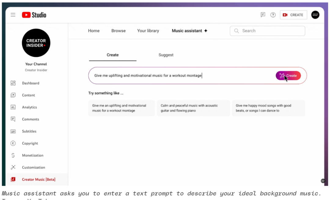 YouTube’s AI Music Assistant: A New Tool to Instantly Generate Royalty-Free Background Tracks for Creators