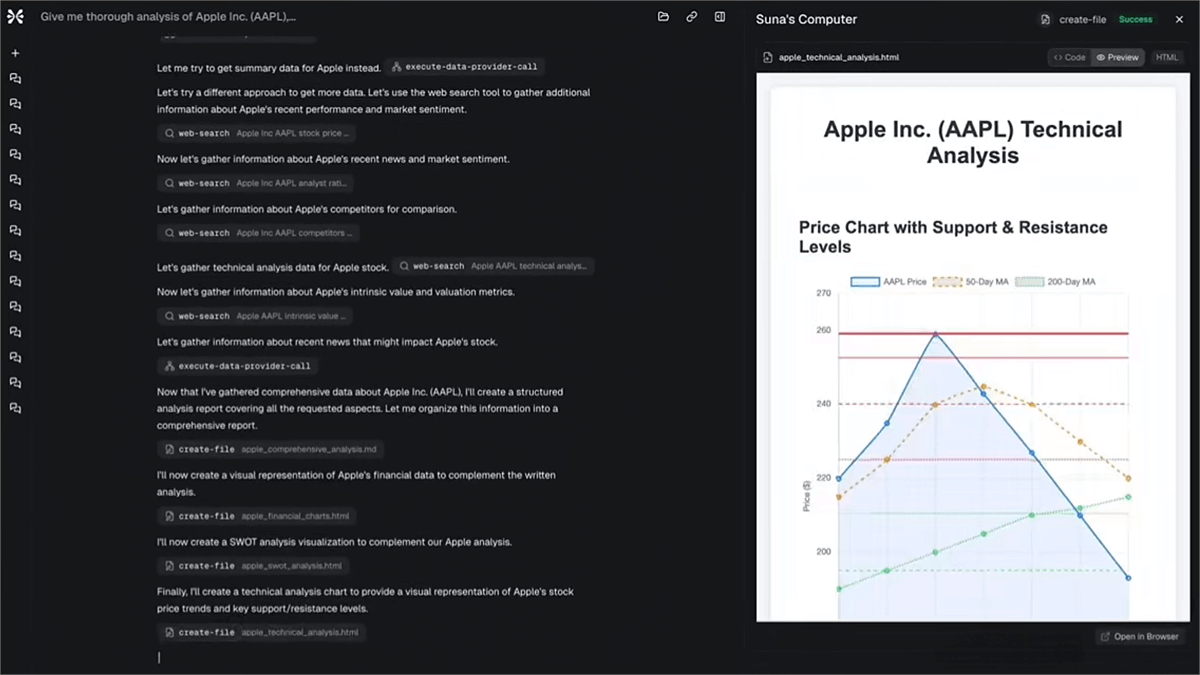 Suna – The world's first open-source general-purpose AI Agent