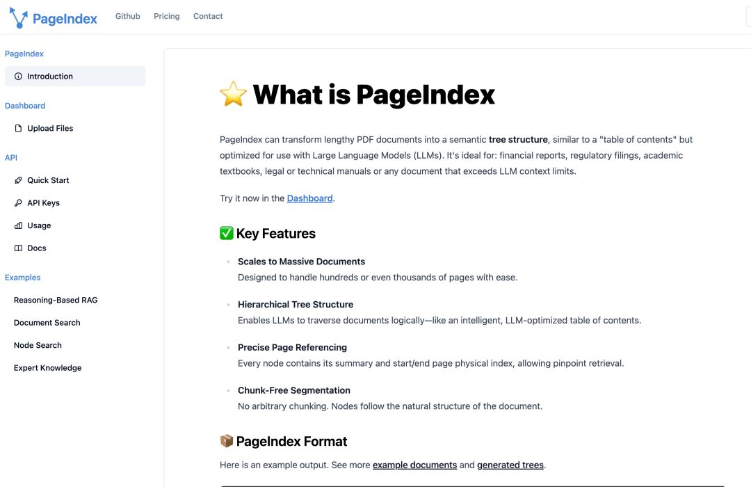 PageIndex: A Reasoning-Based RAG Retrieval Engine for Specialized Documents