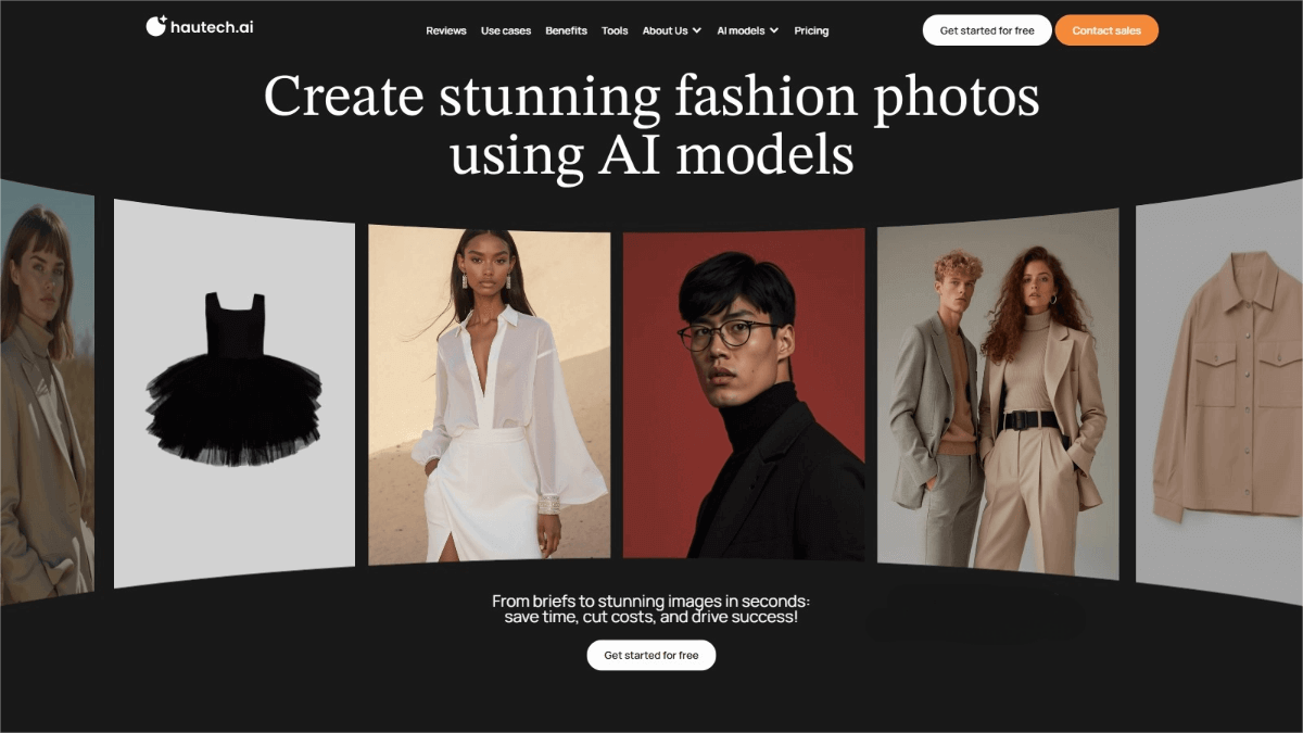 Hautech.AI – an AI model generation tool that automatically generates model display images from flat product images