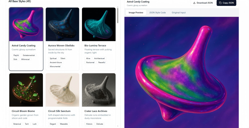 Simplifying Image Creation: Using JSON Commands to Define Visual Styles