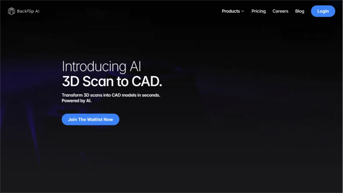 Backflip AI – An AI-powered 3D modeling platform that converts 3D scan data into CAD models