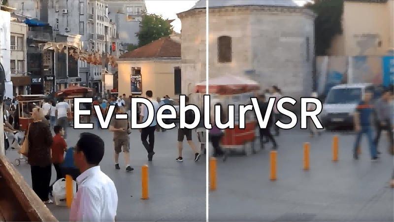 Ev – DeblurVSR – A video image enhancement model launched by institutions including the University of Science and Technology of China