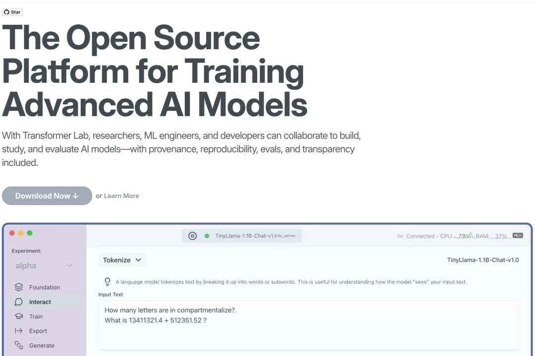 Transformer Lab: The All-in-One Platform for Localized Large Model Development