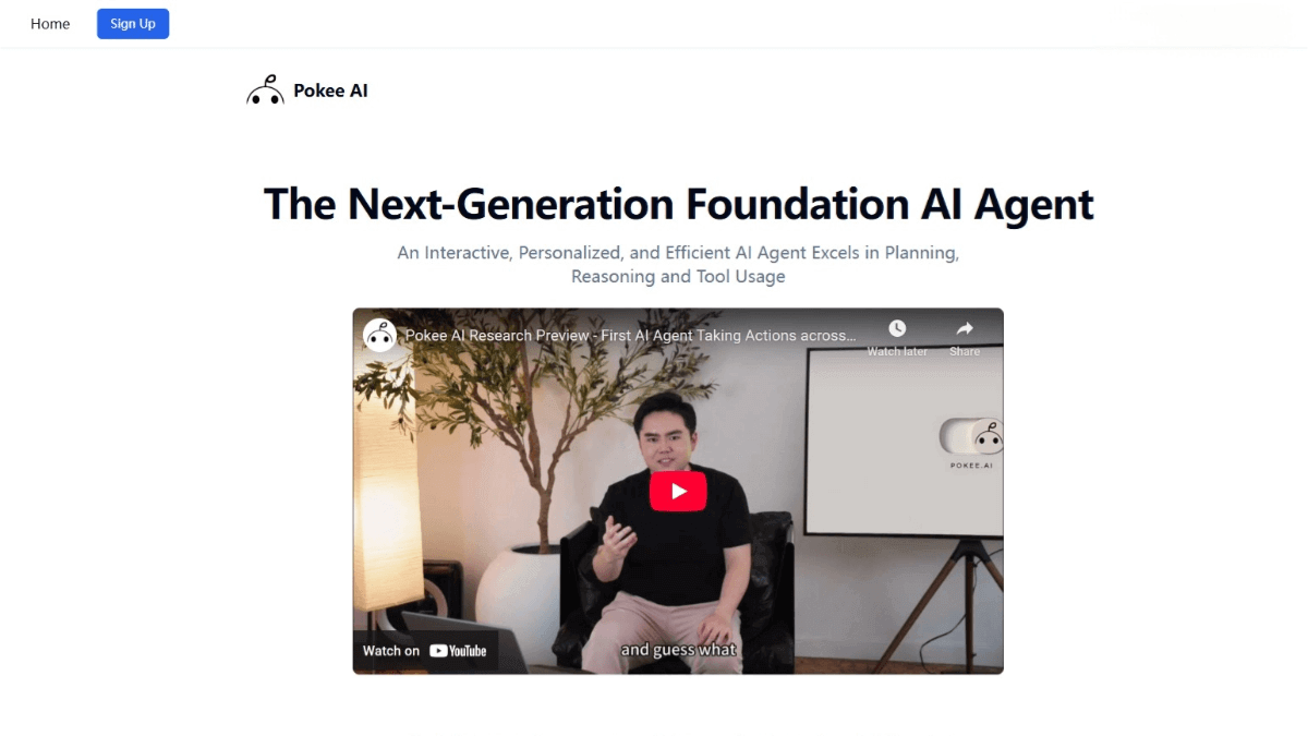 Pokee AI – A General AI Agent Development Platform for Flexible Tool Invocation