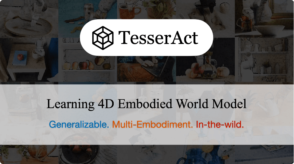 TesserAct – An AI 4D Embodied World Model Capable of Predicting the Dynamic Evolution of 3D Scenes