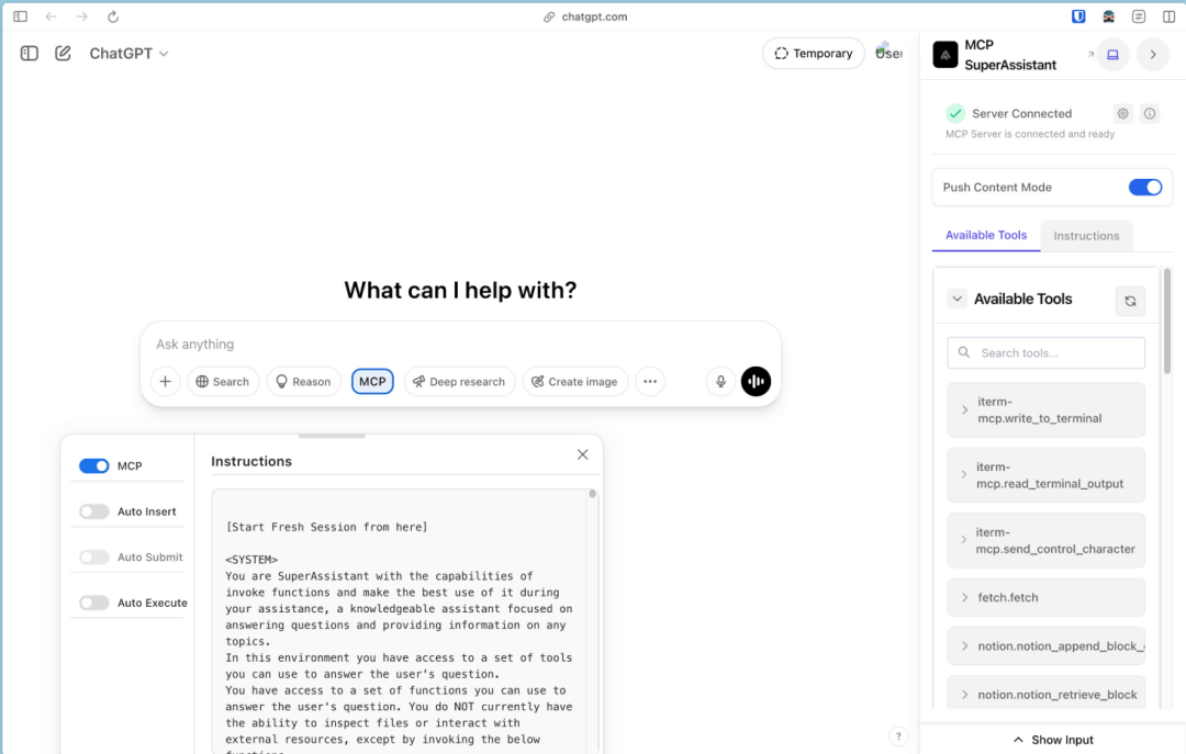 MCP SuperAssistant:Bridging AI Chat Assistants and Real-World Tools