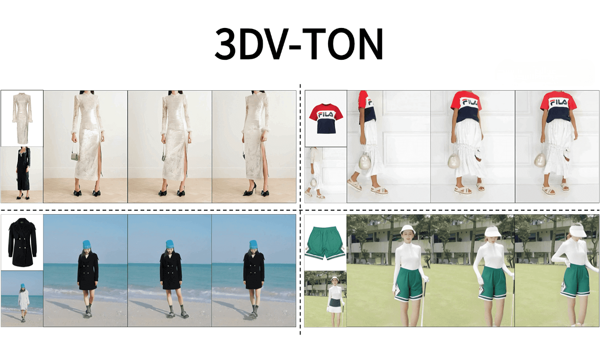 3DV – TON: A Video Virtual Try – on Framework Proposed by Alibaba DAMO Academy in Collaboration with Zhejiang University and Others