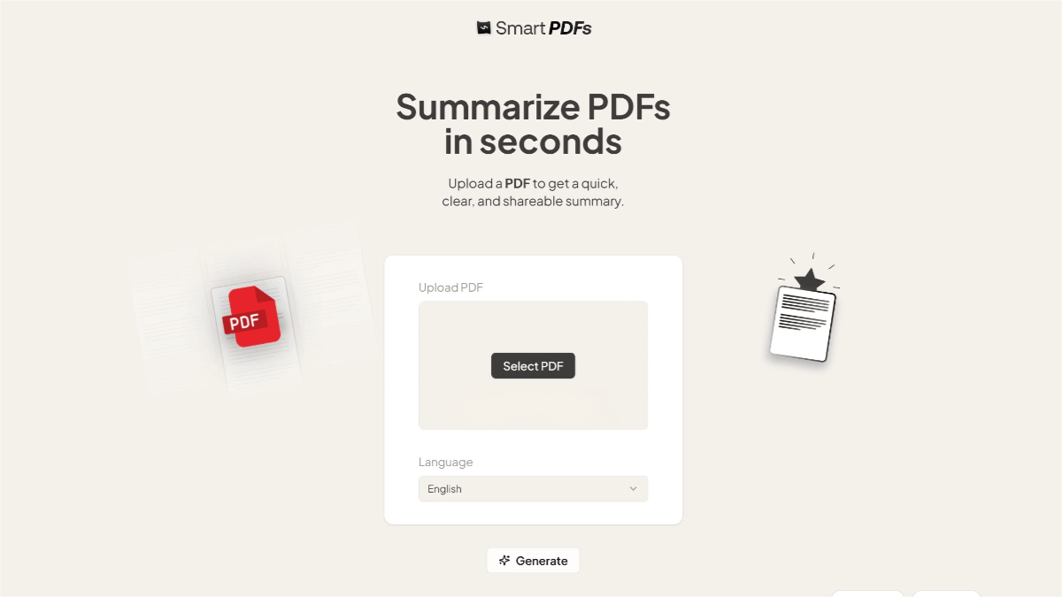 Smart PDFs – A Free and Open-Source AI-Powered PDF Document Summarization Tool