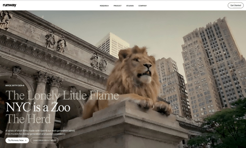 Runway Gen – 4 offers free image generation
