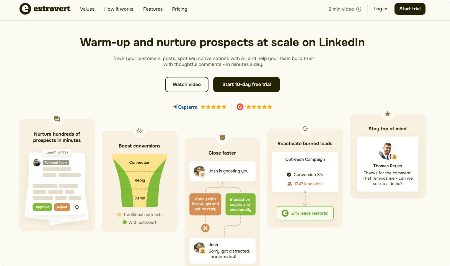 Extrovert: AI-Driven LinkedIn Engagement Assistant for Building Deep Relationships in B2B Sales