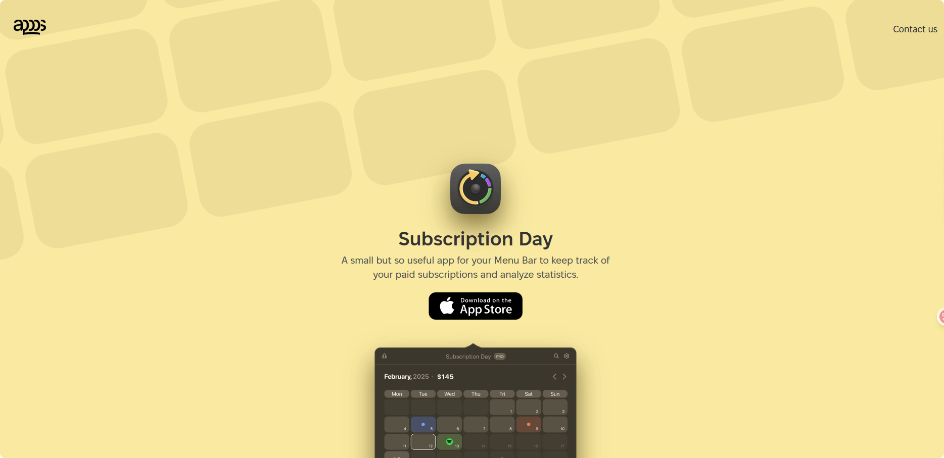 Subscription Day: A Simple and Practical Menu Bar App to Manage Your Paid Subscriptions
