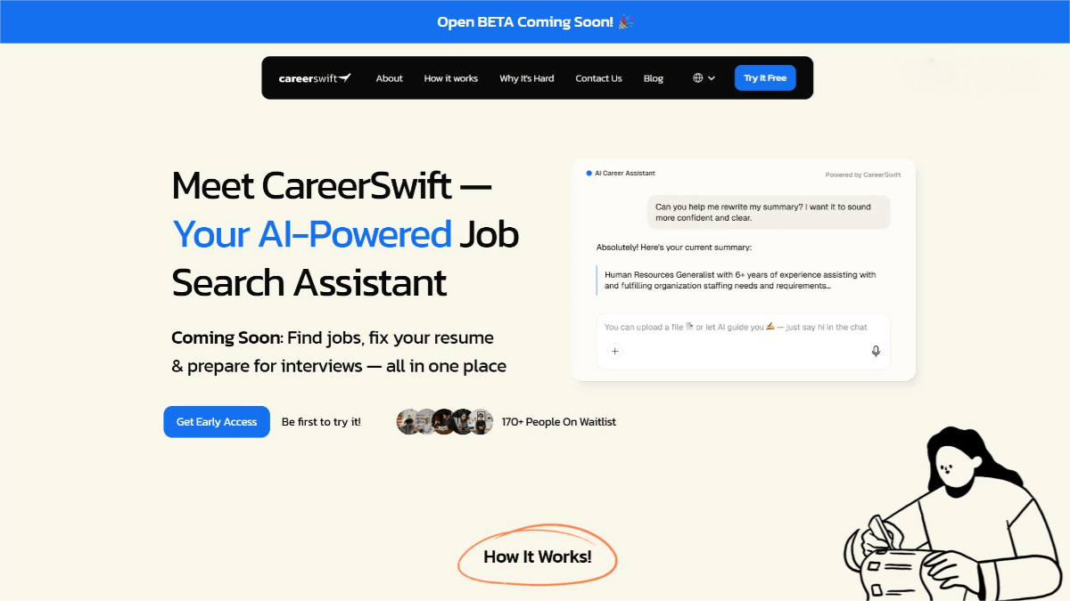 CareerSwift – An AI-powered assistant,It analyzes resume content and offers improvement suggestions