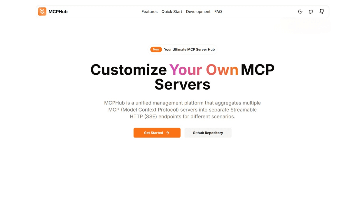 MCPHub – A one – stop aggregation platform for MCP servers