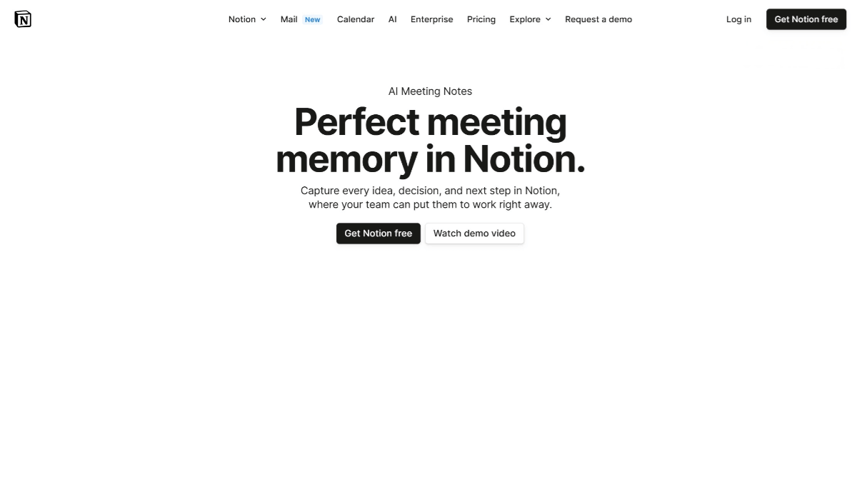 AI Meeting Notes – Notion’s AI-powered meeting note-taking tool