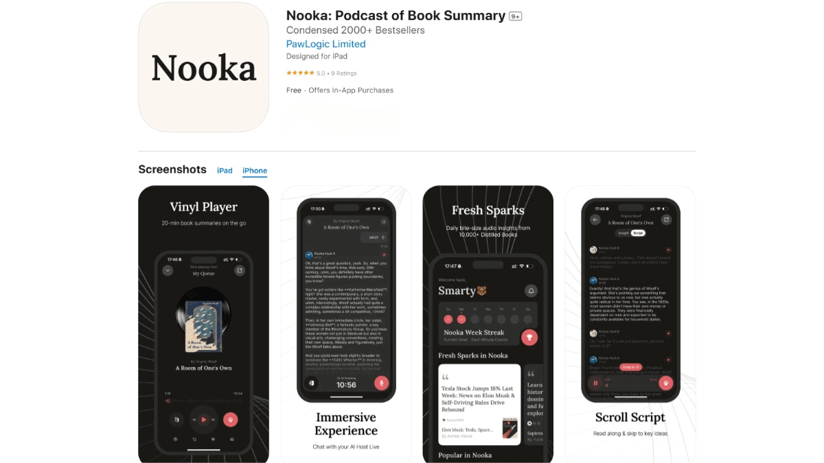 Nooka – An AI podcast app that allows you to ask questions and interact in real time while listening