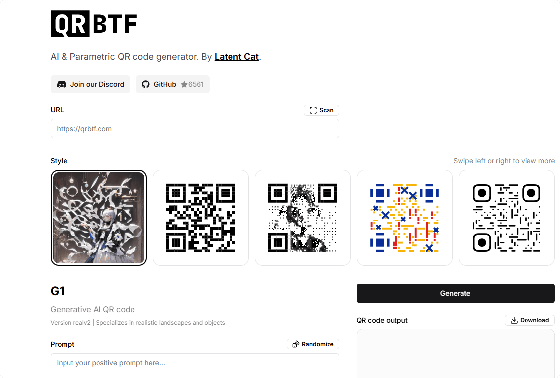 QRBTF – An AI QR code generator that creates QR codes with unique styles