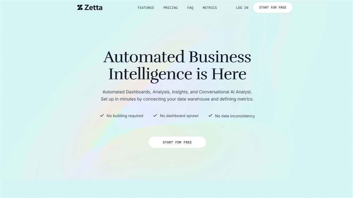 Zetta – An AI data analysis platform that uses AI to identify trends, patterns, and anomalies