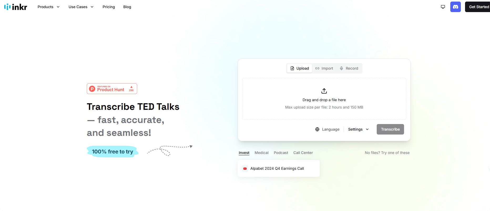 Inkr – An AI voice transcription tool that meets multi - language transcription needs