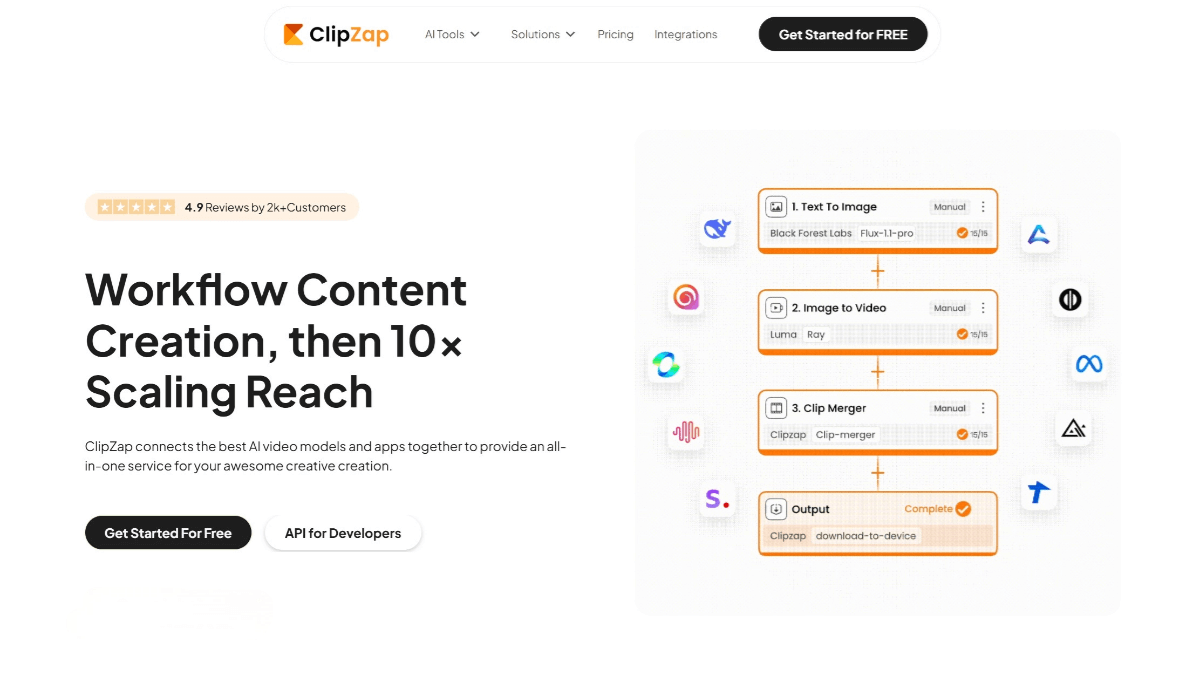 ClipZap AI – An AI-powered video creation and editing platform that quickly clips wonderful segments from materials