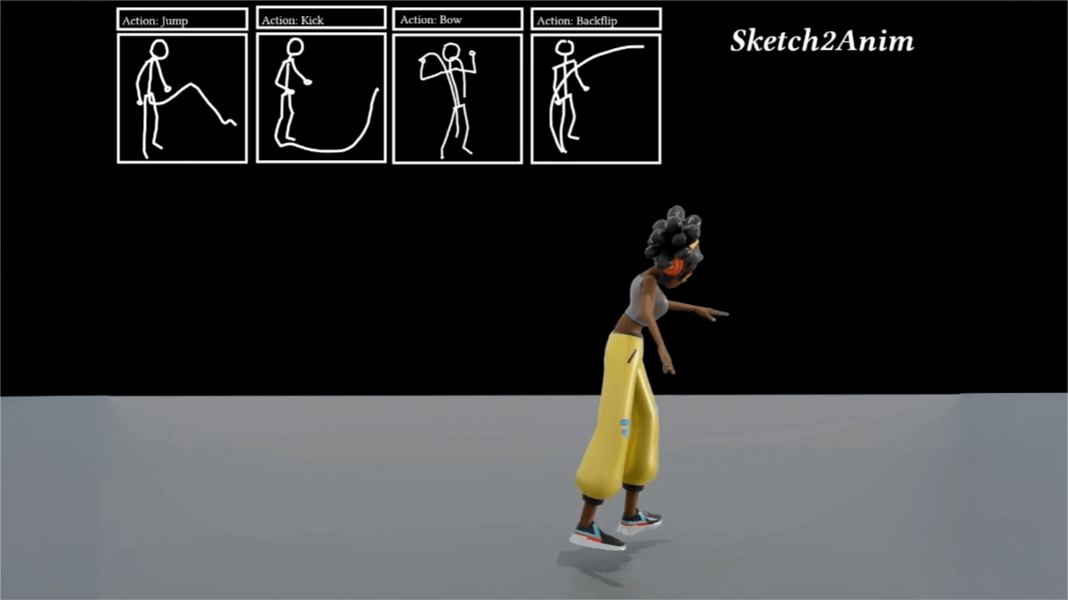 Sketch2Anim – A 2D sketch-to-3D animation framework launched by institutions including the University of Edinburgh