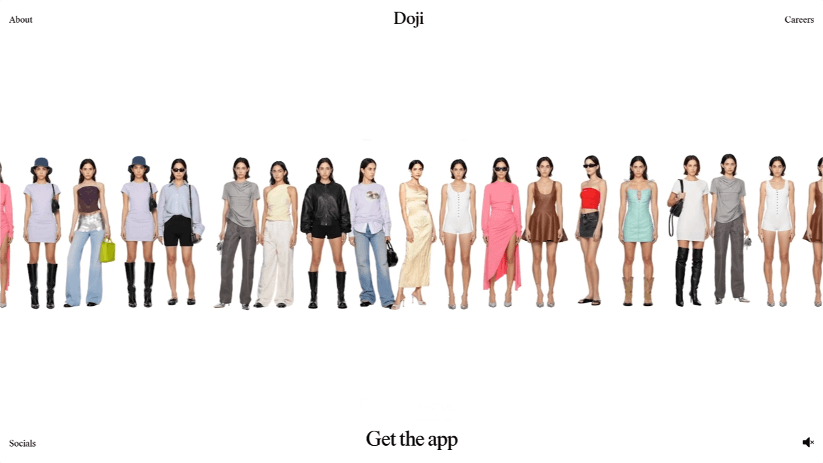 Doji – An AI virtual try-on application that allows you to view the on-body effects of other product links