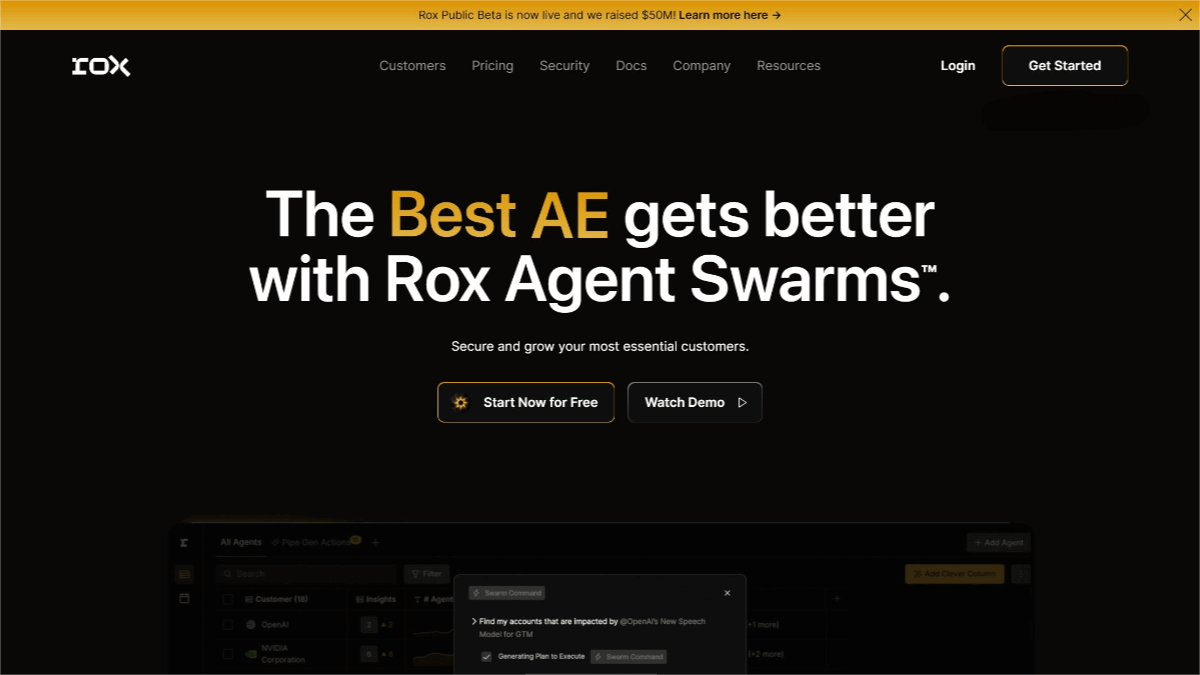 Rox – An AI Sales Agent that Automatically Processes Data to Optimize the Sales Process