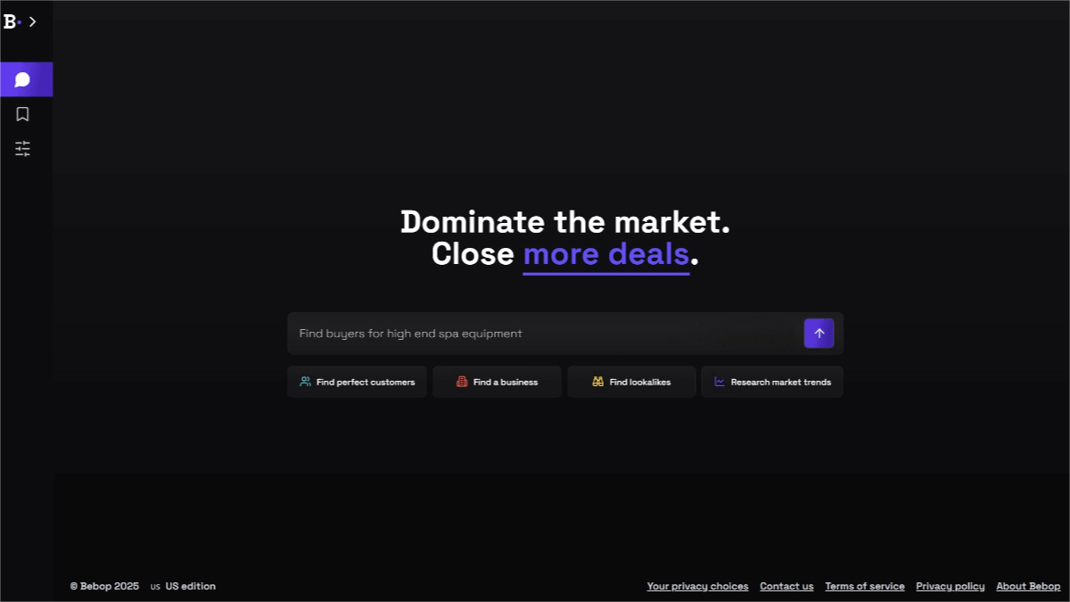Bebop – An AI sales tool for quickly generating prospect lists