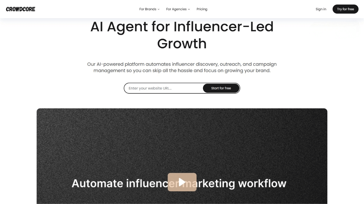 CrowdCore – An AI-powered Influencer Marketing Assistant for Precise Search and Efficient Connection Building