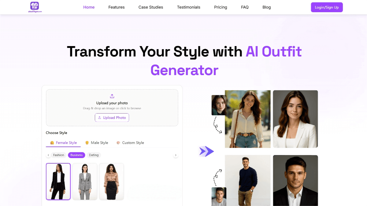 OutfitAI – An AI – powered clothing matching generator that provides personalized recommendations based on body type and skin tone