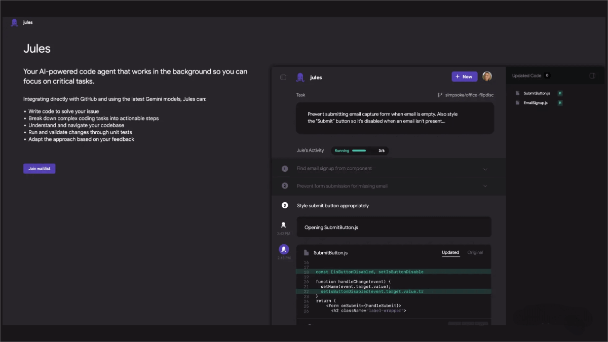 Jules – An AI programming assistant launched by Google Labs
