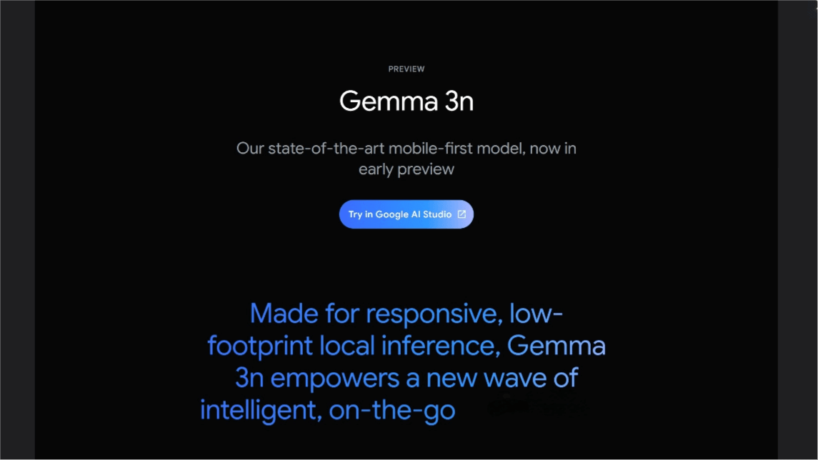 Gemma 3n – Google's edge-side multimodal AI model