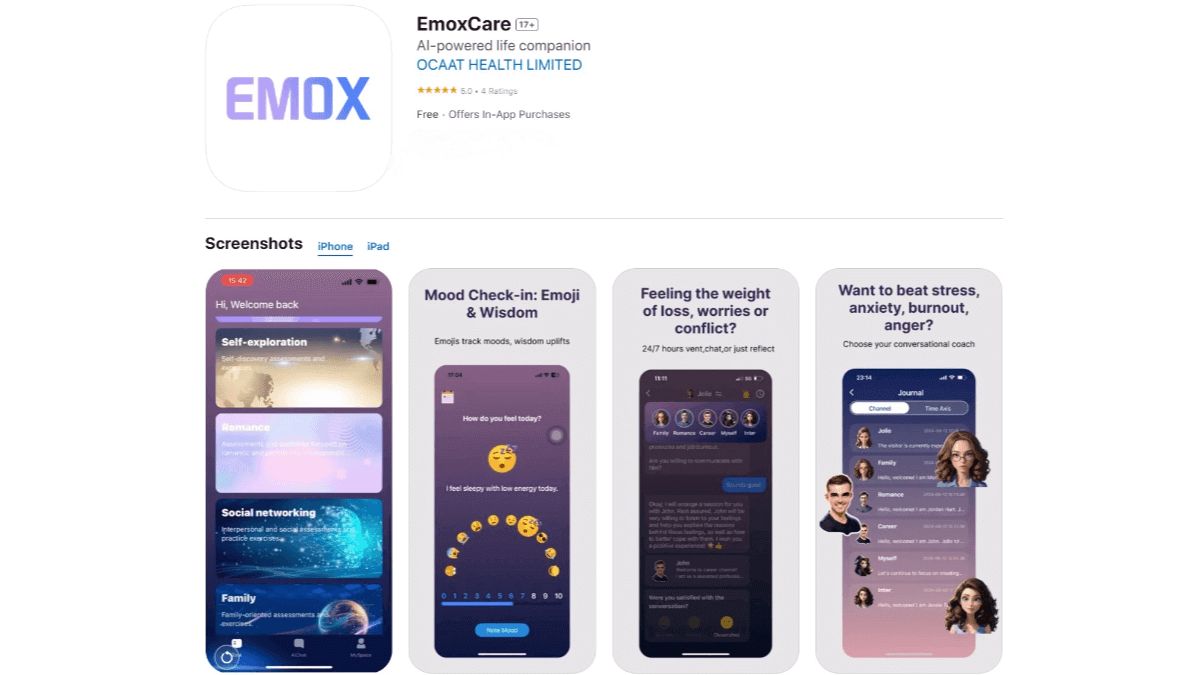 EmoxCare – An AI - based psychotherapist offering targeted healing guidance