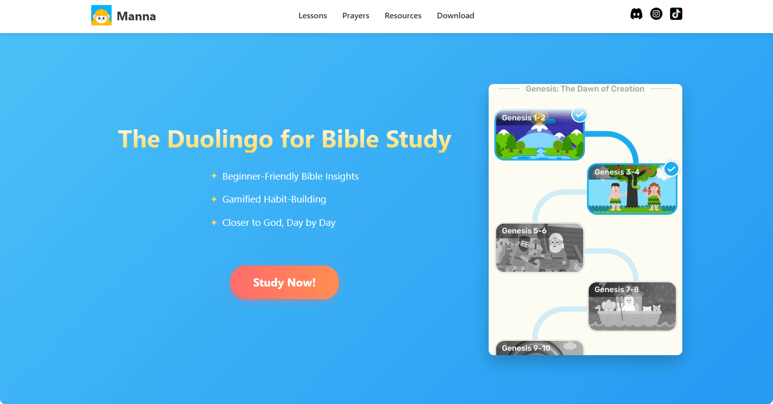 Manna: Gamified AI-Powered Bible Learning for the Modern Christian