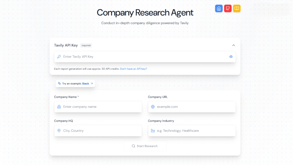 Company Research Agent – An AI-powered company research tool that automatically generates in-depth company reports