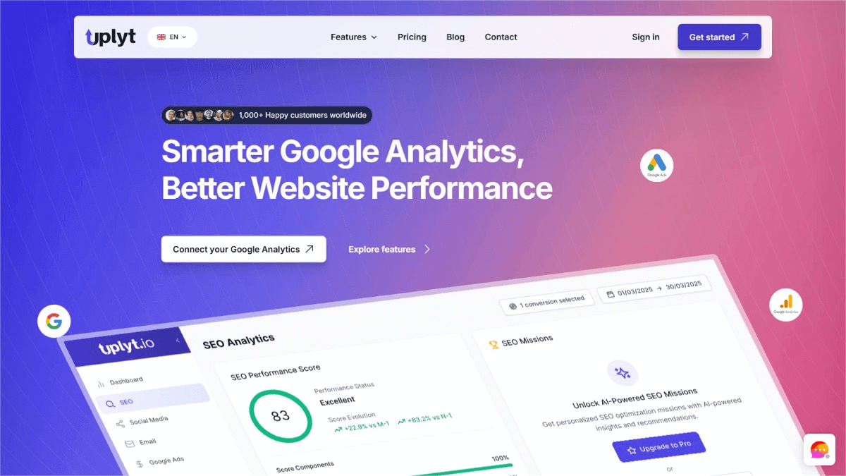Uplyt – An AI data analysis tool that automatically generates instant performance summaries